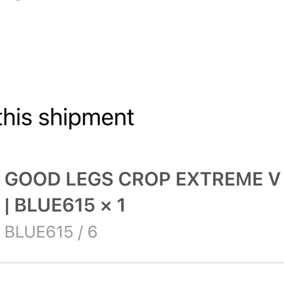 Good American- Good Legs Crop Extreme V, Size 28/6 - Picture 3 of 5